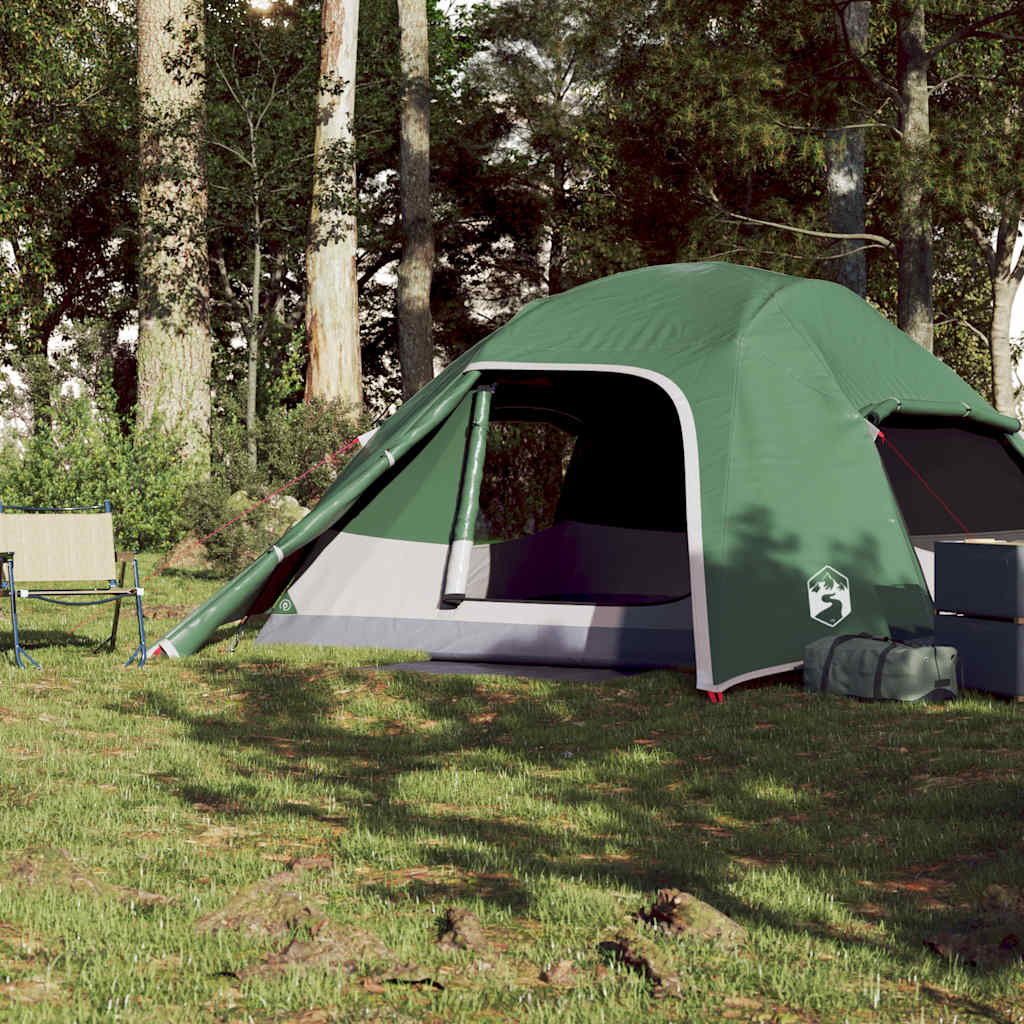 Vidaxl Dome tent 4-person waterproof green