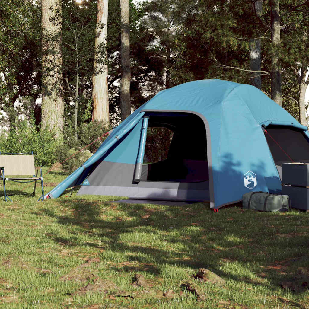 Vidaxl Dome Zelt 4-Personen wasserdicht blau