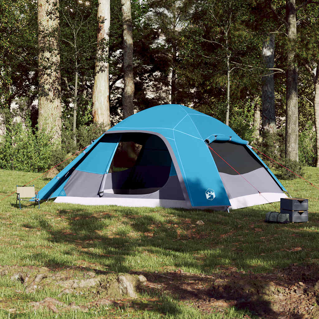 Vidaxl Dome tent 6-person waterproof blue