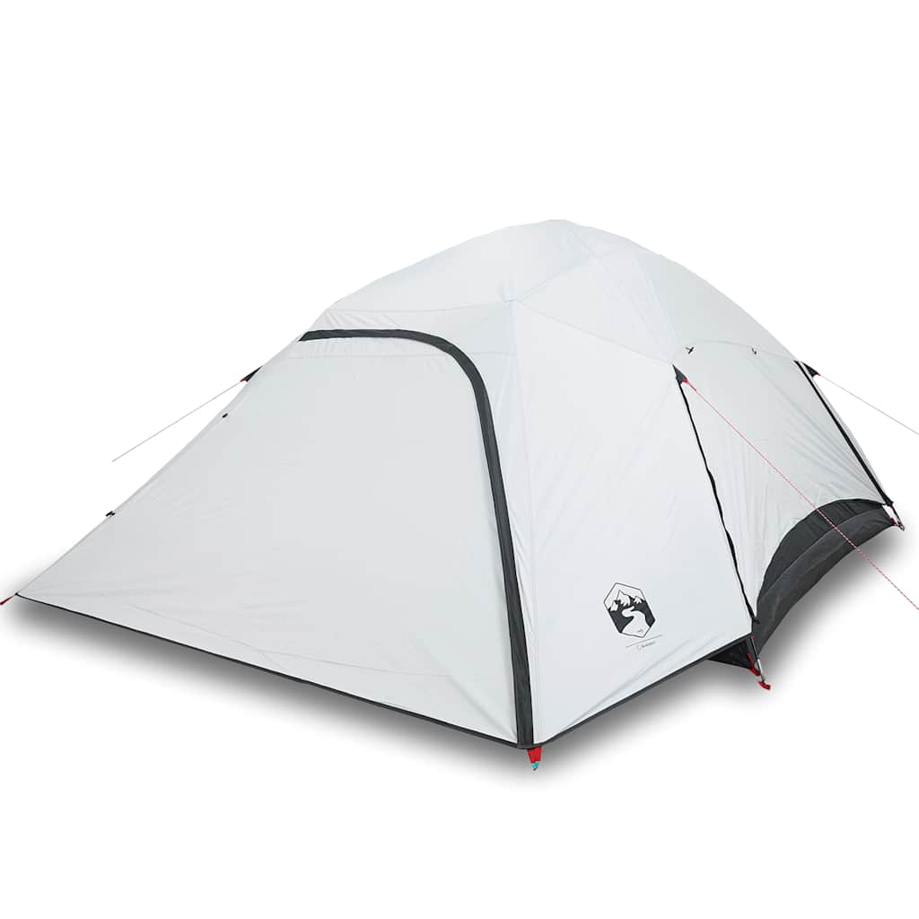 Tente dôme Vidaxl 6 personnes tissu occultant imperméable blanc