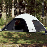Tente dôme Vidaxl 6 personnes tissu occultant imperméable blanc
