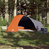 Vidaxl Dome tent 4-person waterproof gray and orange