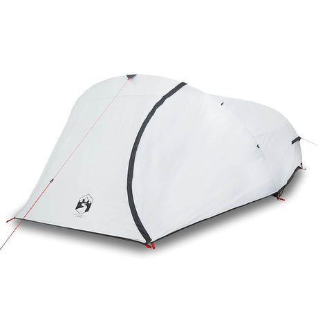 Tente dôme Vidaxl 4 personnes tissu occultant imperméable blanc