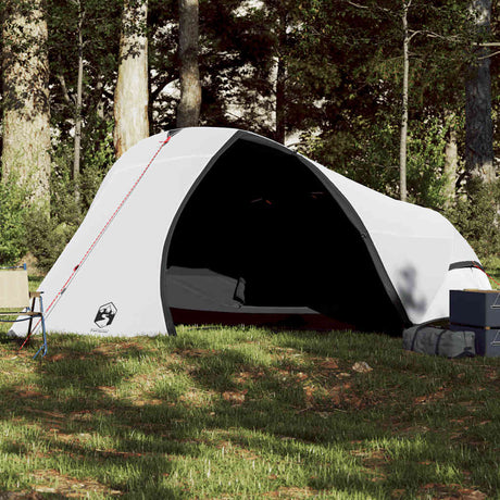 Tente dôme Vidaxl 4 personnes tissu occultant imperméable blanc