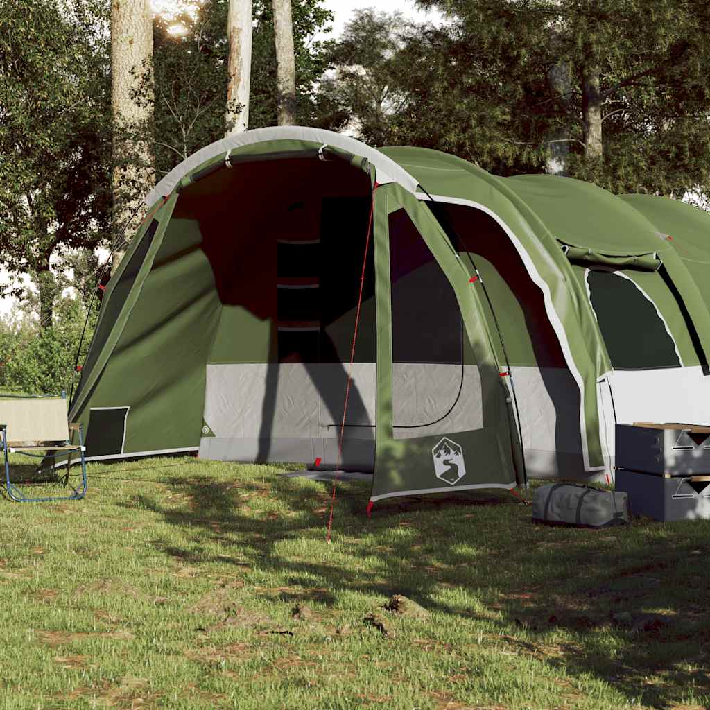 Tente tunnel VidaXL 8 personnes imperméable vert