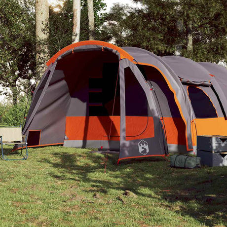 Tente tunnel VidaXL 8 personnes imperméable grise