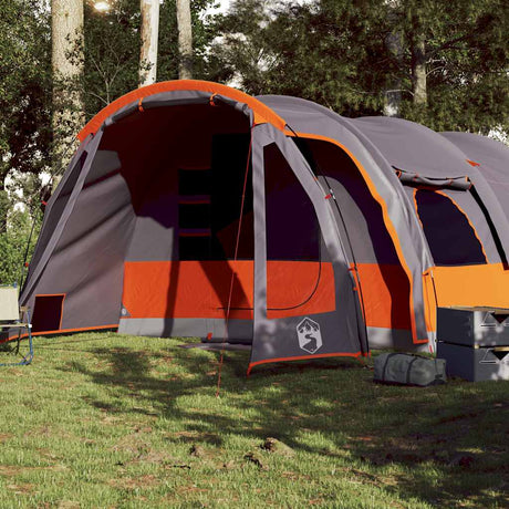 Tente tunnel VidaXL 8 personnes imperméable grise