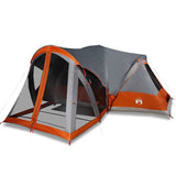Tente tipi Vidaxl pour famille 8 personnes imperméable gris et orange
