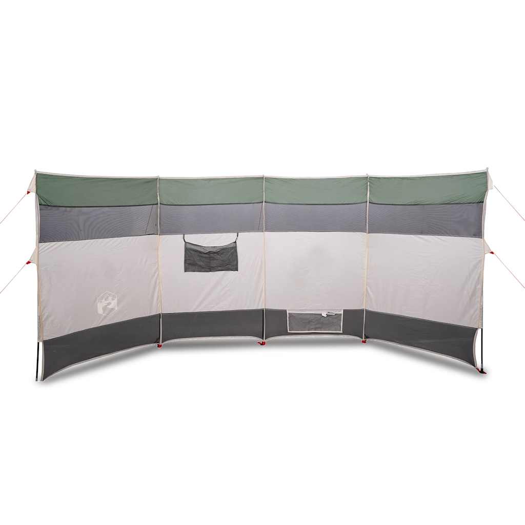 VidaXL pare-brise camping étanche 366x152x152 cm vert