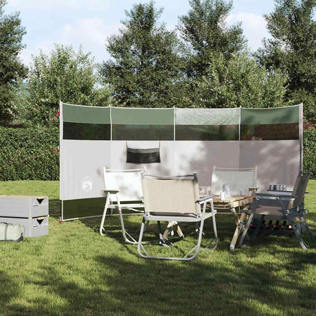 VidaXL pare-brise camping étanche 366x152x152 cm vert