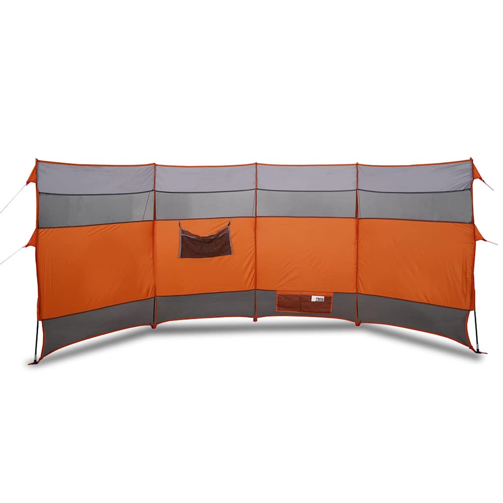 VidaXL pare-brise camping étanche 366x152x152 cm orange