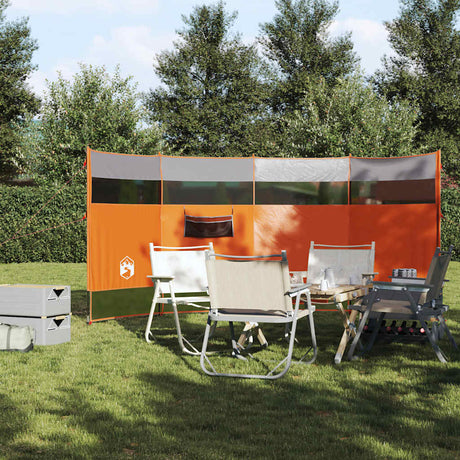 VidaXL pare-brise camping étanche 366x152x152 cm orange
