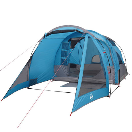Tente tunnel VidaXL 4 personnes imperméable bleue