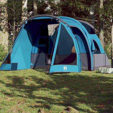Tente tunnel VidaXL 4 personnes imperméable bleue