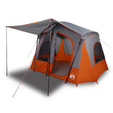 Tente VidaXL 5 personnes imperméable gris et orange