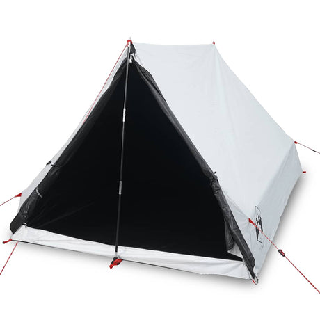 VidaXL tente a-frame 2 personnes tissu occultant imperméable blanc