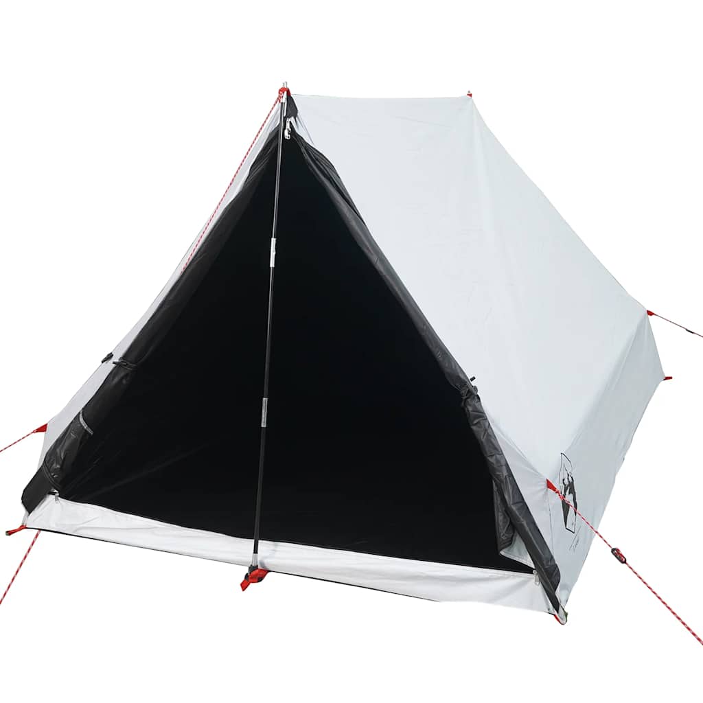VidaXL tente a-frame 2 personnes tissu occultant imperméable blanc