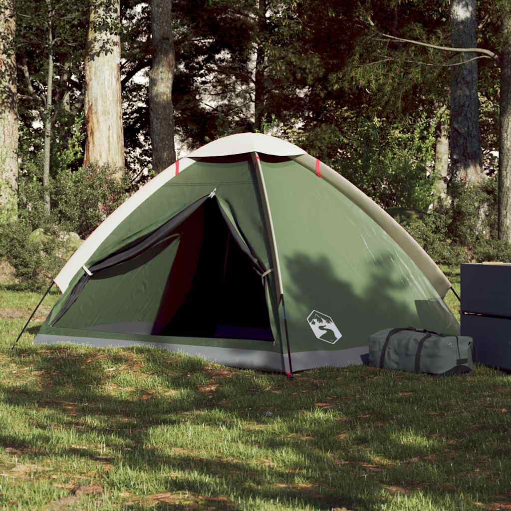 Vidaxl Dome Tent 2-osobowy wodoodporny zielony