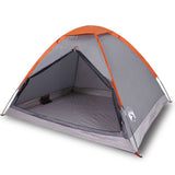Tente dôme Vidaxx 2 personnes imperméable gris et orange