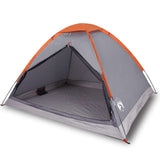 Tente dôme Vidaxx 4 personnes imperméable gris et orange