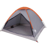 Tente dôme Vidaxx 4 personnes imperméable gris et orange