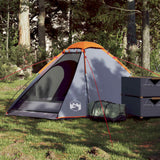 Vidaxl Dome tent 2-person waterproof gray and orange