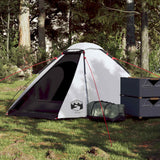 Tente dôme Vidaxl 2 personnes tissu occultant imperméable blanc
