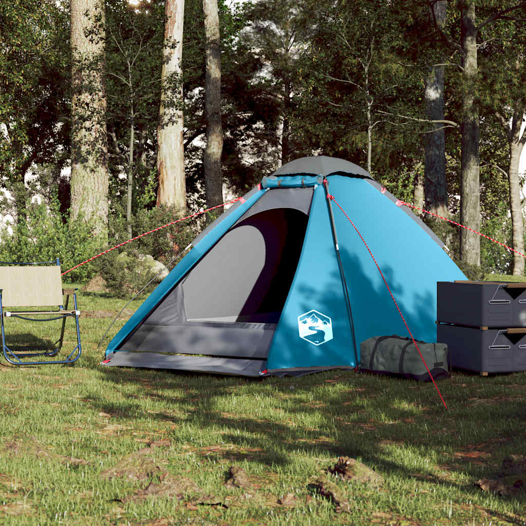 Vidaxl Dome tent 4-person waterproof blue