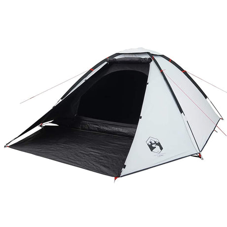 Tente dôme Vidaxl 4 personnes tissu occultant imperméable blanc