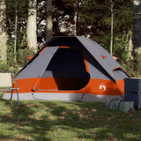 Tente dôme Vidaxx 2 personnes imperméable gris et orange