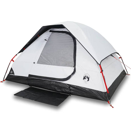 Tente dôme Vidaxl 2 personnes tissu occultant imperméable blanc