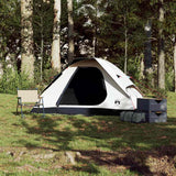 Tente dôme Vidaxl 2 personnes tissu occultant imperméable blanc