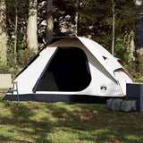 Tente dôme Vidaxl 2 personnes tissu occultant imperméable blanc