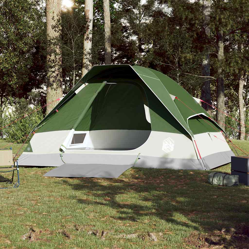 Vidaxl Dome Tent 4-Persona Green impermeable