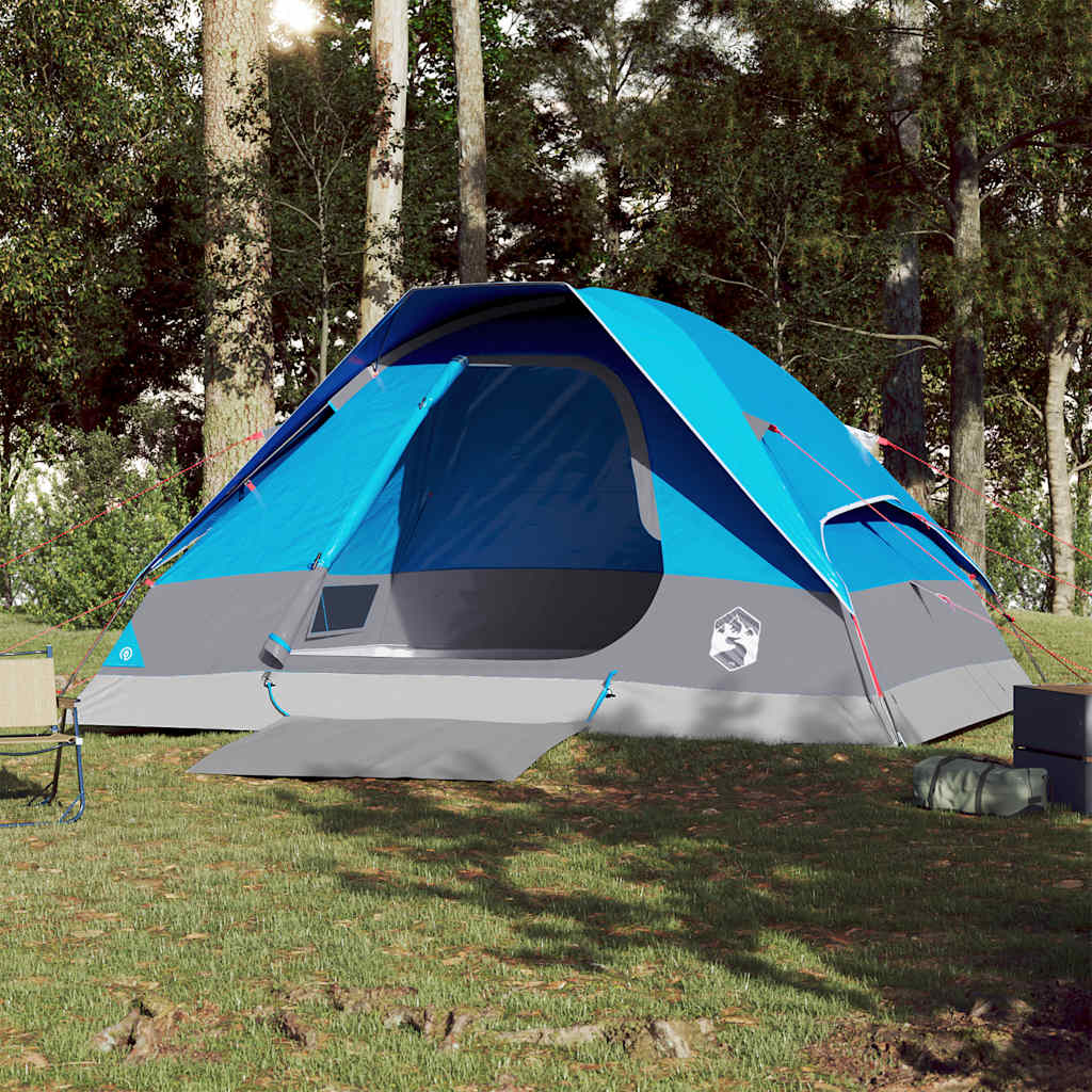 Vidaxl Dome Tent 4-osobowy wodoodporny niebieski