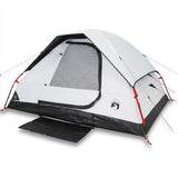 Tente dôme Vidaxl 4 personnes tissu occultant imperméable blanc