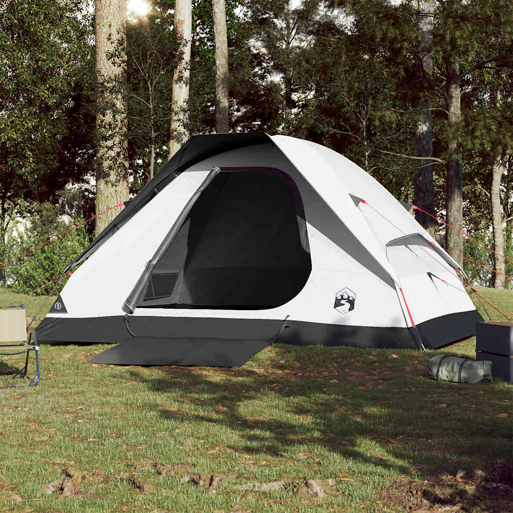 Vidaxl Dome tent 4-person Waterproof Damning Fabric White