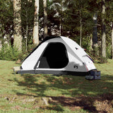 Tente dôme Vidaxl 6 personnes tissu occultant imperméable blanc