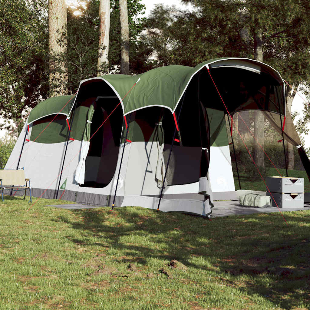 Tente tunnel VidaXL 8 personnes imperméable vert