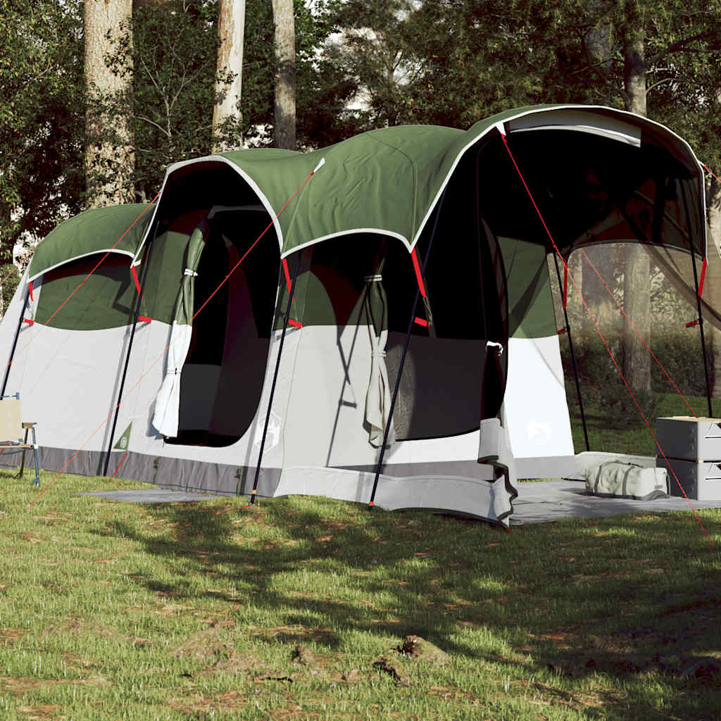 Tente tunnel VidaXL 8 personnes imperméable vert
