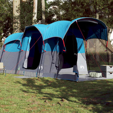 Tente tunnel Vidaxx pour famille 8 personnes imperméable bleue