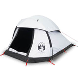 Vidaxl tente dôme 1 personne imperméable tissu occultant blanc