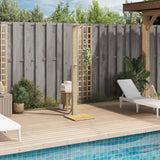 Vidaxx douche extérieure 50x55x224 cm poly rotin et bois d'acacia beige