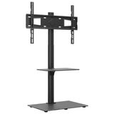 Vidaxxl meuble TV modèle d'angle 2 couches pour 32-65 pouces noir