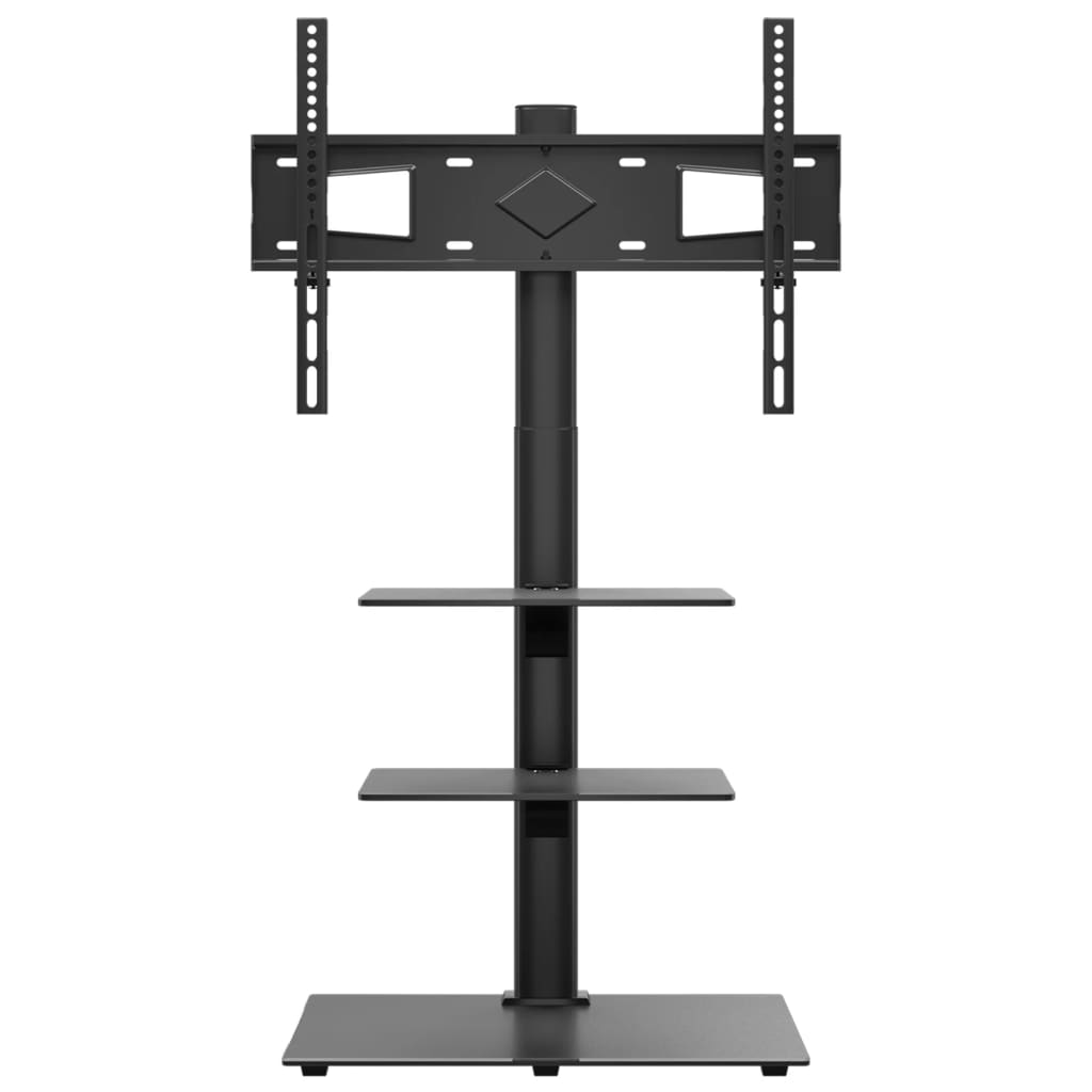 Vidaxxl meuble TV modèle d'angle 3 couches pour 32-65 pouces noir