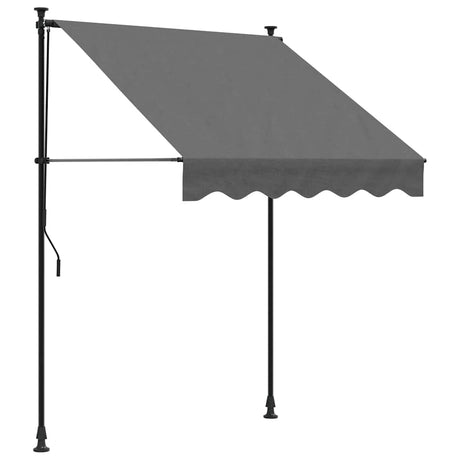 Auvent extensible Vidaxx 150x150 cm tissu et acier anthracite