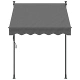 Auvent extensible Vidaxx 150x150 cm tissu et acier anthracite