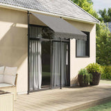 Auvent extensible Vidaxx 150x150 cm tissu et acier anthracite