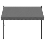 Auvent extensible Vidaxx 250x150 cm tissu et acier anthracite