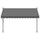 VidaXL Auvent extensible 300x150 cm tissu et acier anthracite
